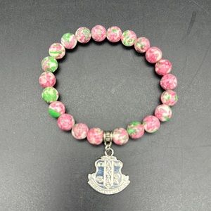AKA - Alpha‎ Kappa Alpha Sorority Beaded Bracelet